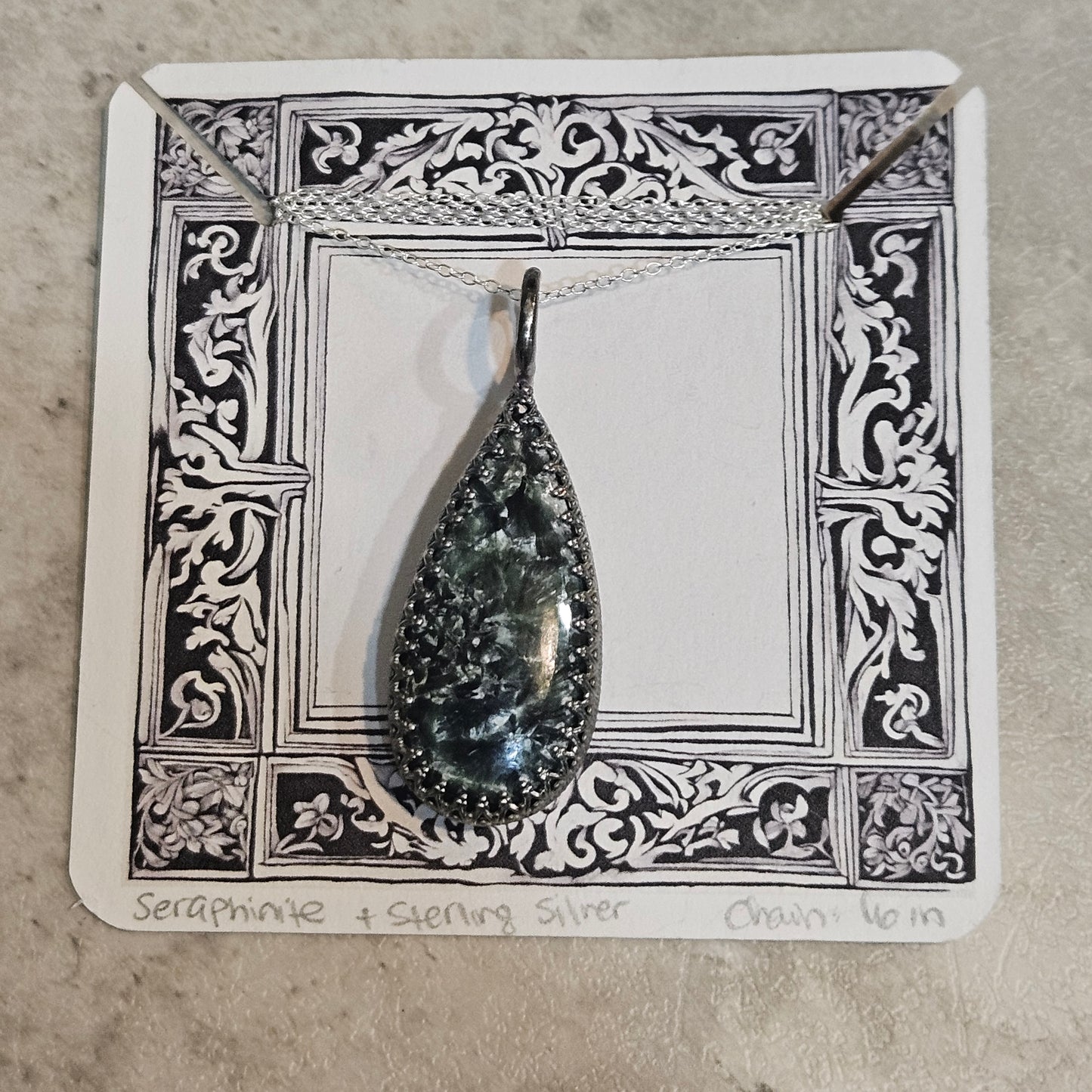 Private Listing - Seraphinite Pendant